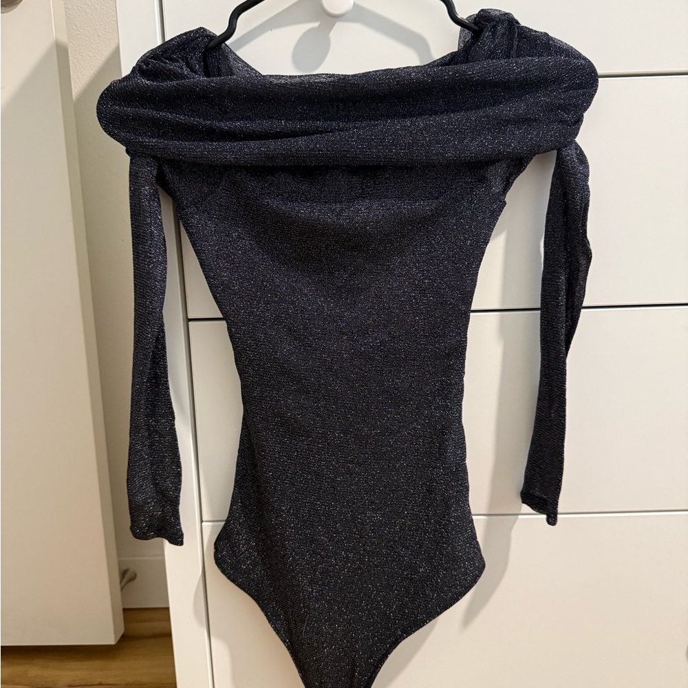 Abercrombie & Fitch Shimmering Black Bodysuit